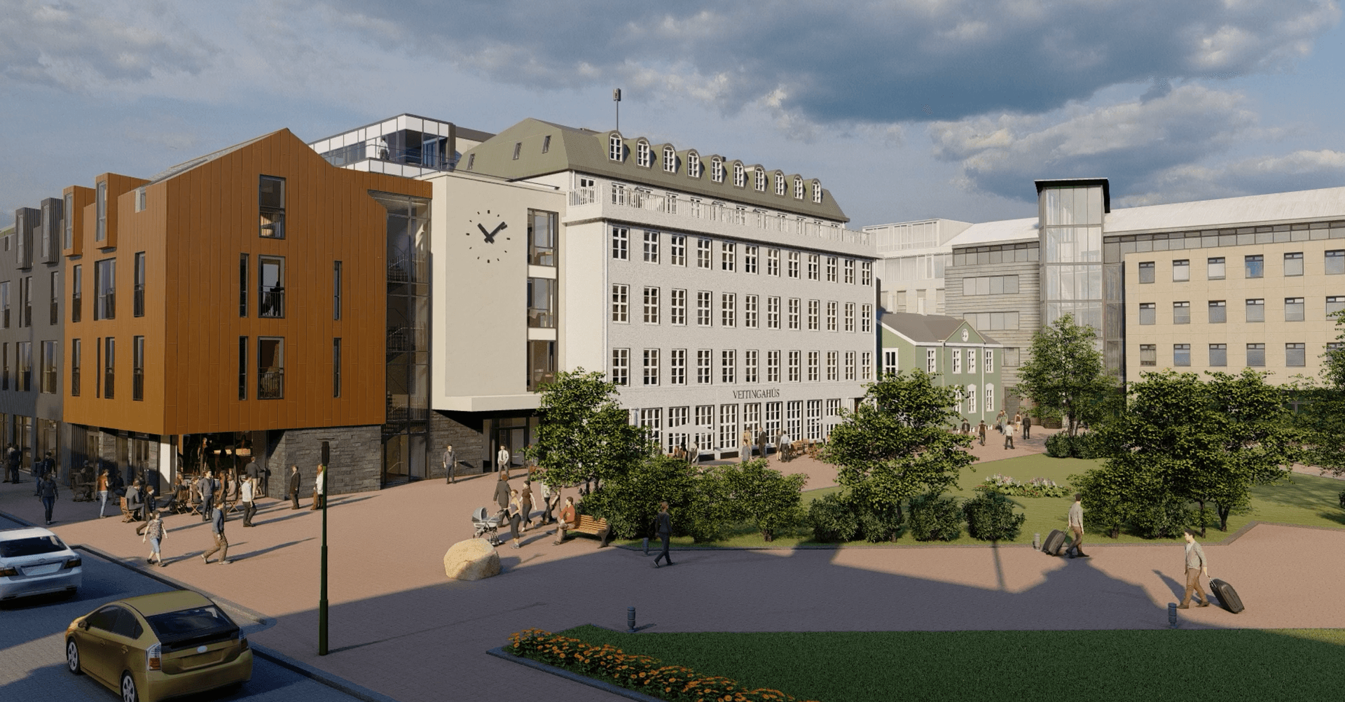 Thorvaldsensstræti 2-6 & Aðalstræti 11 - Landsímareiturinn